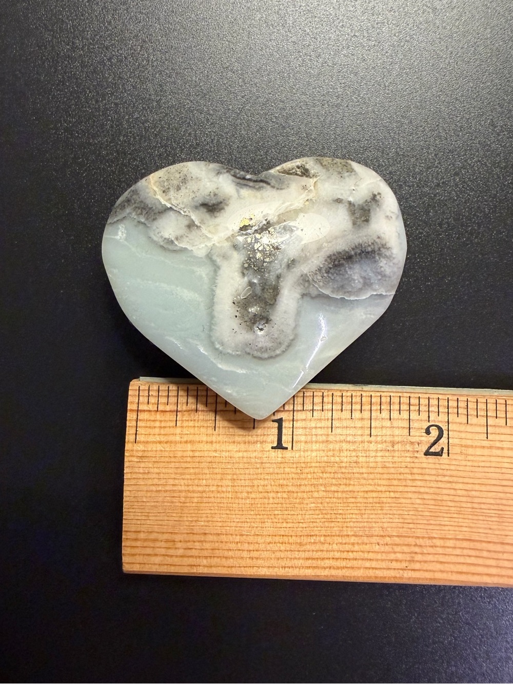 Caribbean Calcite Heart Stone
